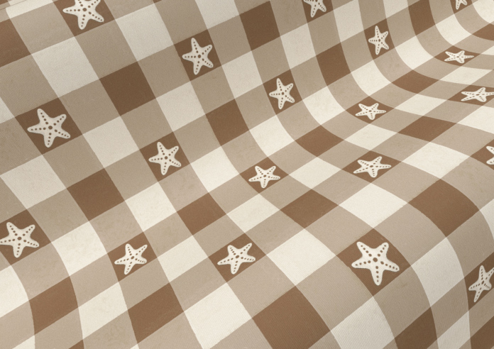 Whaley Great, Gingham Star Sand - Roller Blind - Image 4